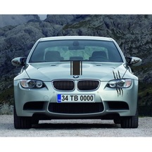 Oto Kaput-far-yan Ayna Sticker Set 3 Lü 58 15 Cm/1 Adet - 22 10 Cm/1 Adet - 12,5 6,5 Cm/sağ-sol