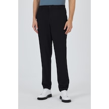 İmza Siyah Esnek Yandan Cepli Casual Standart Fit Jogger Pantolon 1003250119 Siyah