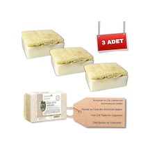 Organicsun Doğal Kabak Lifli Eşek Sütü Sabunu 120 Gr X 3 Adet Tüm Cilt Tipleri İçin Kırışıklık Ve Yaşlanma Karşıtı B Ve E Vitaminli Diğer