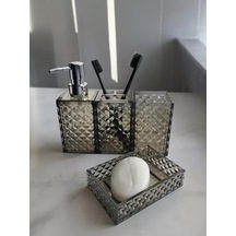 Masteriska Banyo Aksesuarları Seti 217760290 Kahverengi