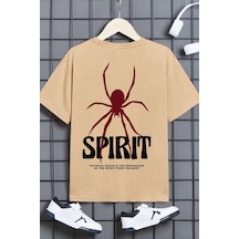 Uyguntarz Çocuk Spirit Baskılı Pamuklu Tshirt Bej Uyguntarz Çocuk Spirit Baskılı Pamuklu Tshirt Bej