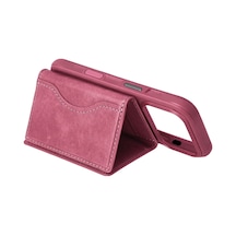 Joko Tema Magsafe Deri Kartlık - Pembe siyah