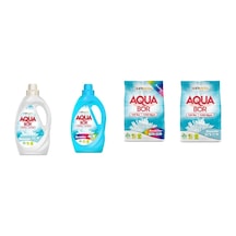 Aquabor Doğal Mineralli Sıvı Beyaz + Sıvı Renkliler + 4 Kg Renkliler + 4 Kg Beyaz 4 Lü Set 01025440