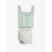 Koton Viskon U Yaka Kolsuz Geniş Paça Pijama Takımı Çiçek Desenli 5slk50026mw Çiçek Desenli Çok Renkli