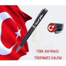 Türk Bayrağı Temalı Kişiye Özel İsimli Tükenmez Kalem