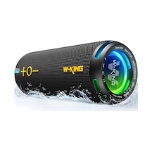 W-kıng Bluetooth Hoparlörler - Ip67 Su Geçirmez Dış Mekan Taşınabilir Kablosuz Hoparlör, 40w Hd 360 Işıklı Stereo Surround Ses, Özel Eq Ve Derin Bas/v5.3/dsp/24h/tf/aux, Toz Geçirmez, Duş, Kamp İçin