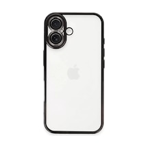 Newface Apple İphone 16 Plus Kılıf Razer Lensli Silikon - Siyah
