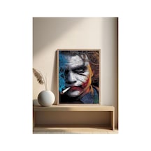Poster Ahşap Çerçeveli Dekoratif Tablo Çok Renkli - 869075643 Çok Renkli