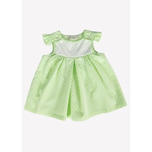 Ozmoz Yazlık Kız Bebek Robadan Elbise Yeşil