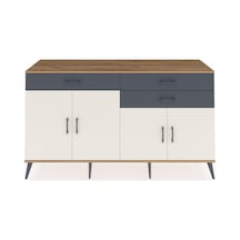 Hyperion Konsol 2 Raflı 3 Çekmeceli 4 Kapaklı 176x44x99 Çam-aytaş Çam-aytaşı/antrasit