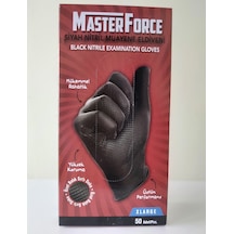 Masterforce Siyah Nitril Kalın Eldiven Xlarge(Xl)Beden