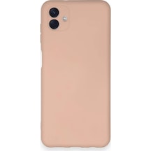 Ilkeshop Newface Samsung Galaxy Uyumlu A04 Kılıf Nano İçi Kadife Silikon - Pudra