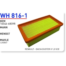 Wh816/1 Oem 16546-6859r Dacıa Duster Iı 1,0 Sce Otomobil Hava Filtre Air Filter