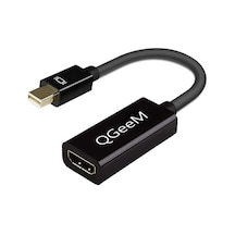 Qgeem Qg-hd10 Mini Display Port To Hdmı To Dönüştürücü Siyah