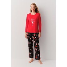 SUWEN Lulusu Pijama Takımı Siyah