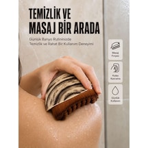 Vücut Temizleme Fırçası Ergonomik Elde Tutulan Yumuşak Kıllı Fırçası