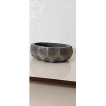 Saf Beton Geometrik Bonsai Ve Aranjmana Özel Taş Saksı Suya Karşı Uzun Ömürlü