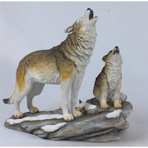VERONESE Wise Hayvanlar Alemi-KURT VE YAVRUSU-27*16,5*25 CM