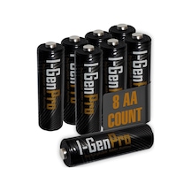 I-Gen Pro P103 8 Adet AA 2950 mAh Şarj Edilebilir Kalem Pil 1.2V Ni-MH Şarjlı Pil