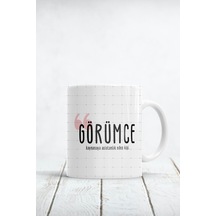 Görümce Baskılı Kupa Bardak Beyaz