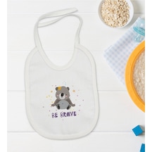 BK Kids Be Brave Tasarımlı Bebek Mama Önlüğü - Model 1