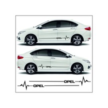 Opel Mıcra İçin Uyumlu Aksesuar Yan Şerit Oto Ritim Sticker