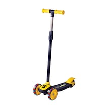 Scooter Çocuk Scooter Işıklı Slikon Teker Sarı 40 Kg Taşıma