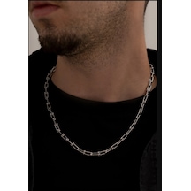 Osmanlı Gümüş Royal Model Erkek Çelik Kolye
