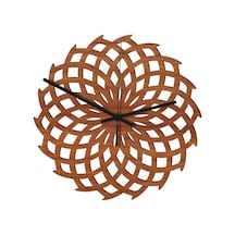 Homyl Duvar Asılı İzle Ahşap 3d Saati Oturma Odası Okul Otel Çiçek