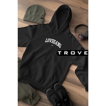 Startmore Unısex Kadın Erkek Lovegang Aşk Çetesi Sevgili Hediye Siyah Hoodie % 100 Pamuk Tasarım Sweatshirt Siyah