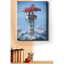 Webstyle Sayılarla Boyama Seti Kasnaklı Taşların Üstünde Ev 50 X 65 Cm
