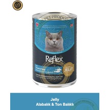 Reflex Plus Jöle İçinde Et Parçacıklı Alabalıklı Ve Ton Balıklı Yetişkin Kedi Maması 400gr