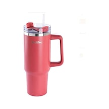 Tantitoni Move Kırmızı Paslanmaz Çelik Pipetli Termos Bardak 1,2 Litre