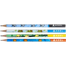 Adel Shark Kurşun Kalem - 6 Adet Çok Renkli