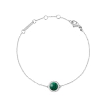 Audrey Bracelet Malachite Silver Silver