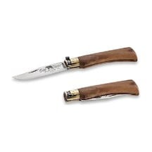 Old Bear 23 Cm Carbon Cevız Ahsap Sap 9'' Xl Kamp Çakı Kahverengi