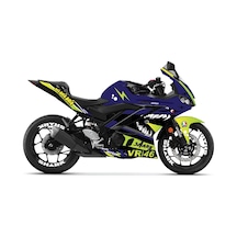 Yamaha R25 Lacivert Shark Takım ve Jant Sticker Etiket Modeli