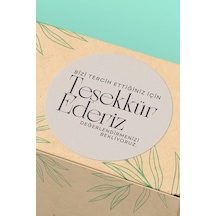 Teşekkür Ederiz Değerlendirme Sticker 3x3cm St2179 Çok Renkli