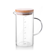 Borosilikat Cam Bambu Kapaklı Ölçü Kabı 1000ml Diğer