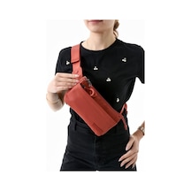 Baginn Unisex Bel Çantası Free Bag Paraşüt Kumaş Hafif Yağmur Geçirmez Kumaş Çok Cepli Body Bag 23 12 Cm Siyah