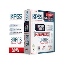 2026 KPSS Genel Kültür Ön Lisans- Ortaöğretim 3 Adım 3lü Manifesto Dijital Çözümlü Branş Deneme Set