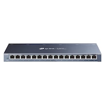 Tp-link Tl-sg116 16 Bağlantı Noktalı Gigabit/ağ Anahtarı 32 Gbit/s Anahtarlama Kapasitesi, Korumalı Rj-45 Bağlantı Noktaları, Metal Muhafaza, Igmp Gözetimi, Yönetilmeyen, Tak Ve Çalıştır, Fansız Metalik Mavi