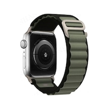 Watch 42mm Mountain Kordon - Siyah-yeşil
