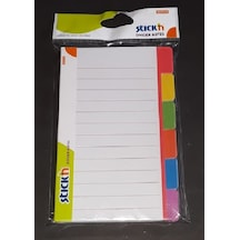 Stıckn 148X98 Magıc Seperatörlü Yapışkanlı Beyaz Çizgili Not Kağı