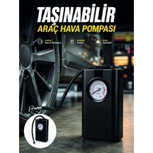 Otomobil Bisiklet Ve Motosiklet İçin Taşınabilir Lastik Hava Pompası 1 Adet
