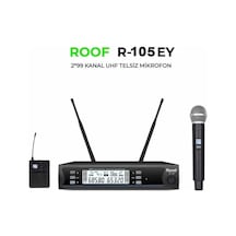 Powermaster Roof R-105ey 2x99 Kanal Uhf 1 El 1 Yaka Telsiz Mikrofon