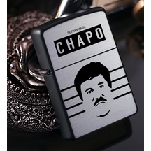 Kişiye Özel El Chapo Benzinli Siyah Metal Çakmak - 2