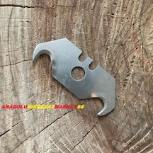 Özs Maket Bıçağı Yedeği Halı Kesme Maket Yedeği Eğri Uç 10 Adet