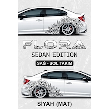 Flora Sedan Edıtıon Sticker Kaplama Siyahmat - 853620506