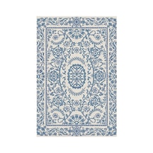 Kartela Halı Veso Halı Kaymaz Taban Makinede Yıkanabilir Halı Mavi - 100 X 150 Cm